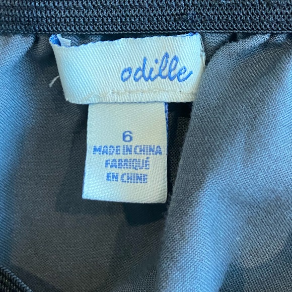 Odille Anthropologie Brand Gray and Brown Gradient Skirt with Pockets Size 6 - Picture 9 of 9